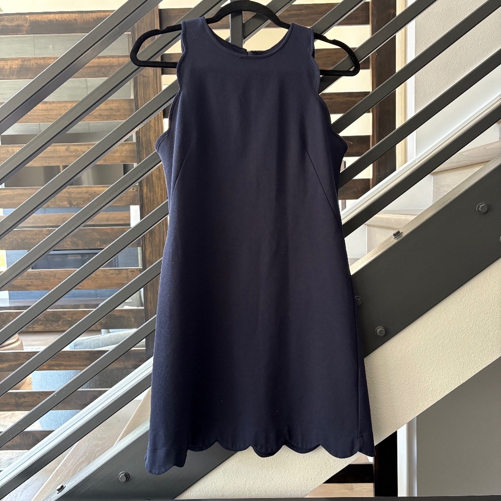 Vince Camuto Scalloped Sleeveless Dress